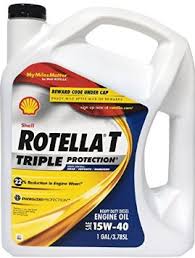Shell 15W40 Rotella Motor Oil Gallon